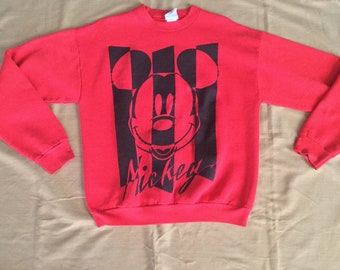 MICKEY & CO. Vintage Red Sweatshirt - Mickey Mouse - ©Disney 1990’s - #1118
