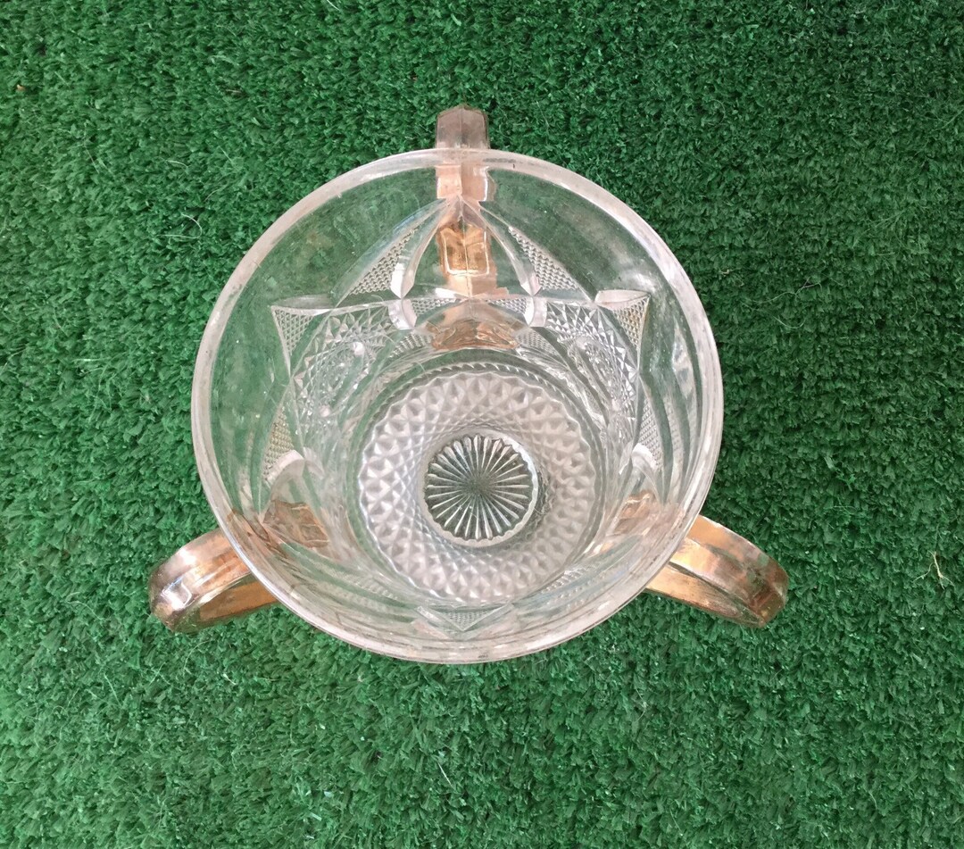 EAPG Early American Pressed Glass Cambridge Glass Antique Sugar Spooner