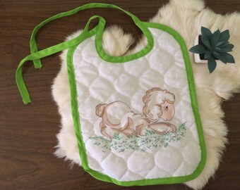 Precious Moments White & Grey Set of Three Triangle Bibs White/Grey