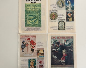 GOOD HOUSEKEEPING Vintage Christmas - Authentic Original 1970-80s Magazine Print Ad Pages for Scrapbooking - #1603