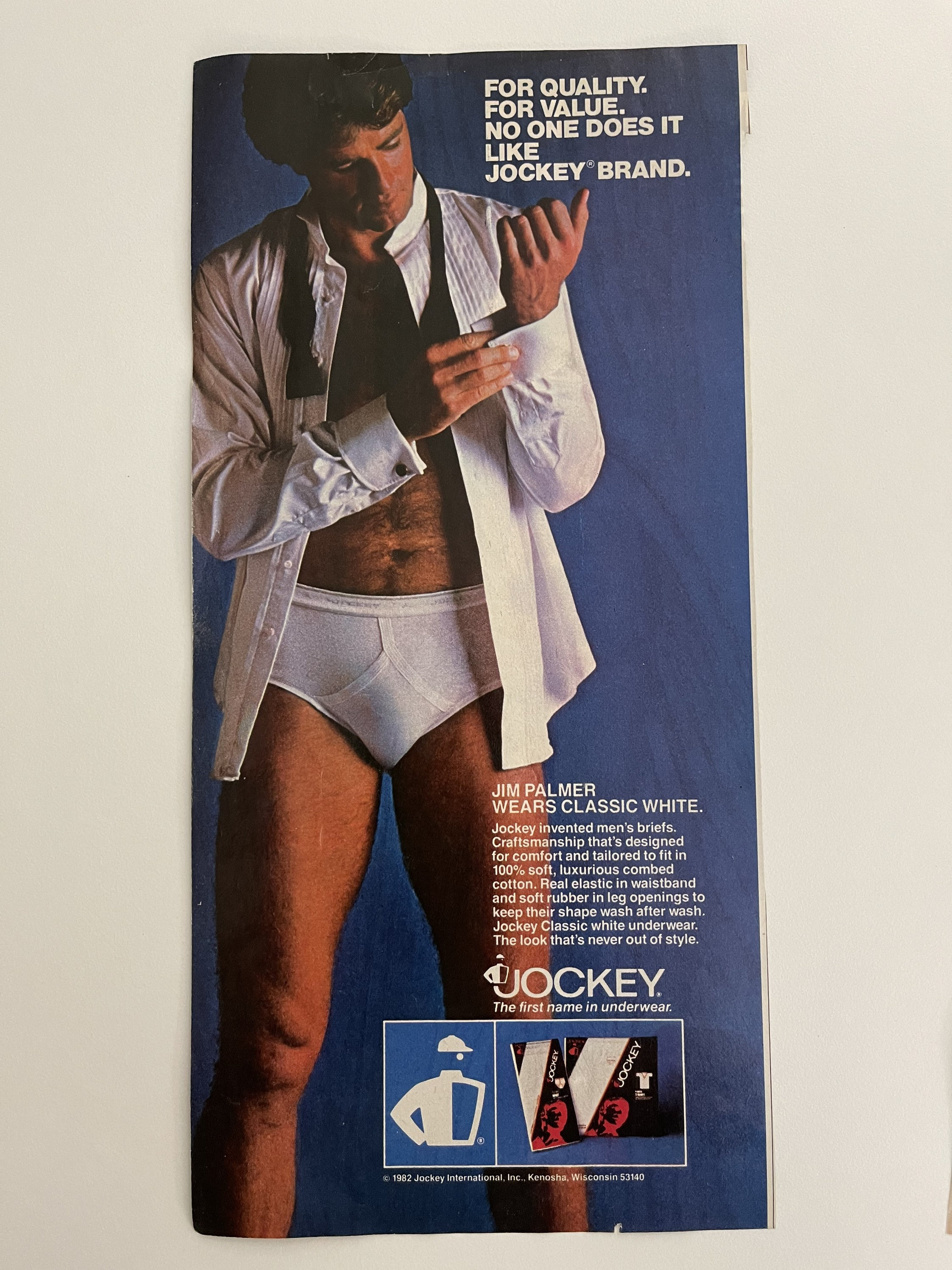 UNDERWEAR Products Vtg Magazine Ads 5 Sears,bill Blass, Fruit of the Loom,  Hanes, Jockey 1980s Magazine Pages Great for Craft 1709 -  Norway