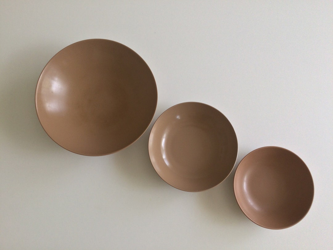 ROYALON MELAMINE Vintage Snack Bowls Mixed Set of Three 3 1455 Etsy