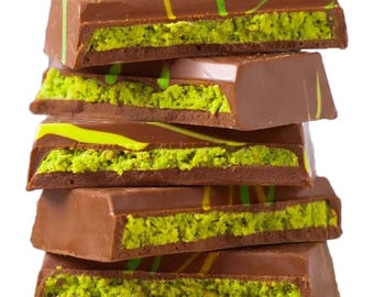 Dubai Chocolate Kunafa Pistachio Chocolate Bar