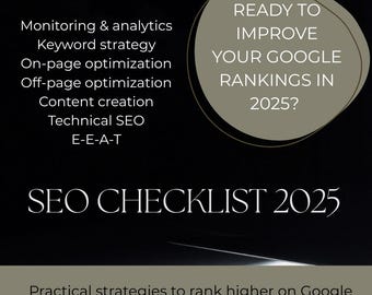 Lista de verificación SEO 2025: Guía de optimización web para principiantes (PDF descargable)