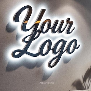 Sinalização de metal 3D personalizada, placa de logotipo de salão, placas comerciais com luz de fundo, placa de letra iluminada, placa de luz externa, placa de corte a laser, placas de LED