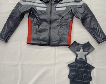 Captain America Winter Soldier Leather Jacket: Chris Evans Motorcycle Style