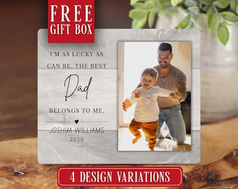 Dad Gift, Personalized Dad Picture Frame, Custom Father’s Day Gift for Dad, Gift for Dad From Children, Custom Dad Keepsake