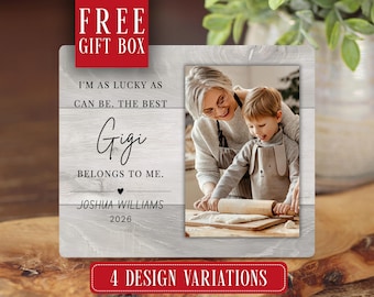 Gigi Gift, Personalized Gigi Picture Frame, Custom Mother's Day Gift for Gigi, Gift for Gigi From Grandkids, Custom Gigi Keepsake