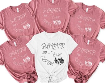 Grandparents Camp Shirt, Family Matching Camping Shirts, Grandma Camp Shirt, Grandpa Camp Shirts, Custom Summer Camp Shirt, 2025 Camp Shirt
