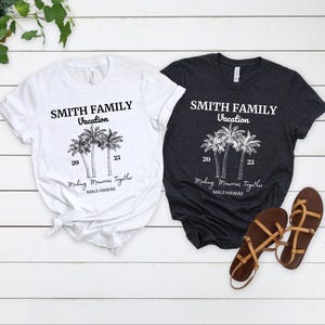 Custom Family Vacation 2025 Shirts, Making Memories Together Family Matching Tshirt, Personalized Family Beach Trip Shirt, Summer Family Tee