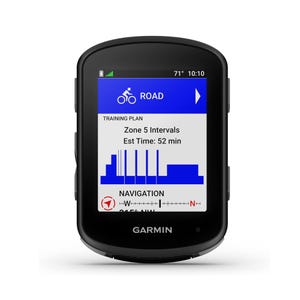 Ordinateur de vélo GPS Garmin Edge 540 - Compact, boutons de commande, Adaptive Coaching, cartes avancées, ClimbPro, compatible avec le capteur de puissance