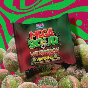 TikTok&#39;s Famous MEGA SOURS Watermelon Flavour- Barnetts Pick & Mix Extreme Super Sour Candy Sweets,Pix n Mix, Party Favours, Snacks, Treats