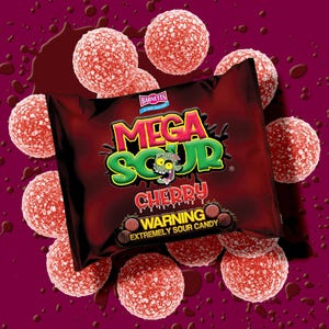 TikTok&#39;s Famous MEGA SOURS Cherry Flavour- Barnetts Pick & Mix Extreme Super Sour Candy Sweets,Pix n Mix, Party Favours, Snacks, Treats