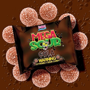TikTok&#39;s Famous MEGA SOURS Cola Flavour- Barnetts Pick & Mix Extreme Super Sour Candy Sweets,Pix n Mix, Party Favours, Snacks, Treats