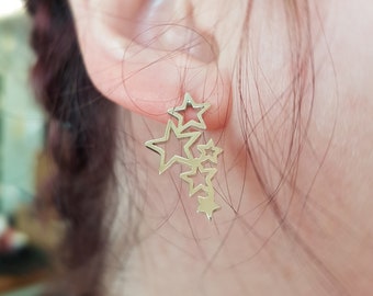 Star Galaxy Stud Earrings