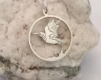 Scenic Range - Sterling Silver Kingfisher Pendant