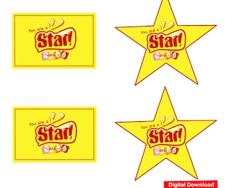 Starburst Gift Tag! Digital Download