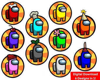 Among Us Party Decor-6 in 1 Digital Download - Etsy Finland