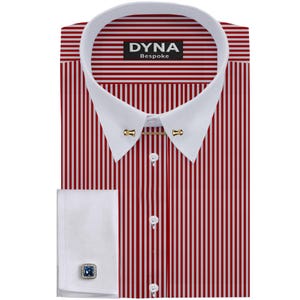 fitted lace wedding dress FHY INC Ferrecci Satin Fuchsia Mens French Cuff Dress Shirt Necktie & Hanky  Set – FHYINC