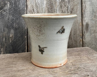 Utensil Crock with bees