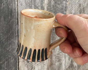 Espresso mug with lines