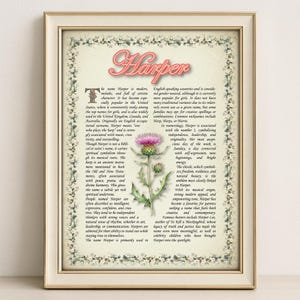 Isabella Name Bedeutung Print - Vintage Blumenkunst, Etymologie, Numerologie & Heiliger, persönliche Wanddekoration, sofortiger digitaler Download (PDF)
