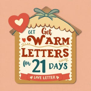21 Cartas Afetuosas - Bilhetes Diários de Amor | Download Digital | Mensagens Fofas e Positivas | Saúde Mental | Presente de Autocuidado