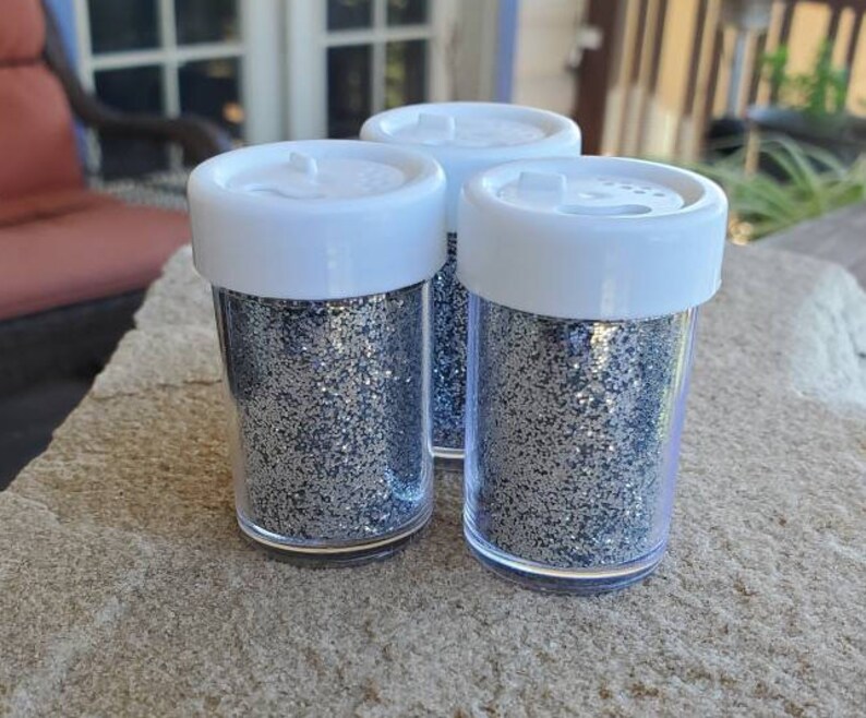 Silver Non Toxic Glitter: 1 container 154g Metallic Glitter | Etsy