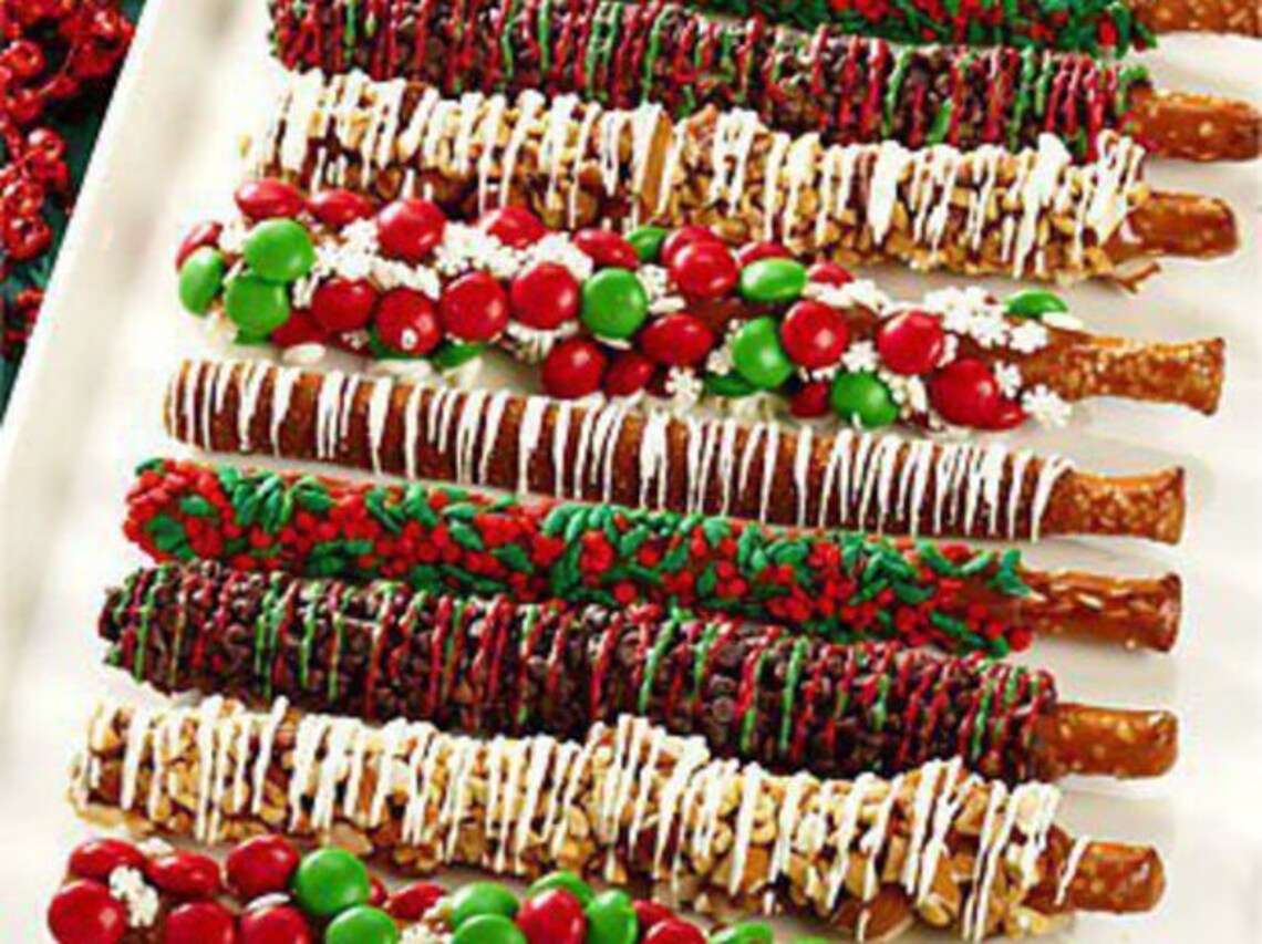 Gourmet Dipped Pretzels Etsy