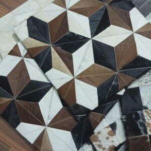 Set of 2 Cowhide Throw Pillows – Genuine Leather Cushion Covers – Rustic Farmhouse Decor – 100% Natural Cowhide Pillow Covers – Boho