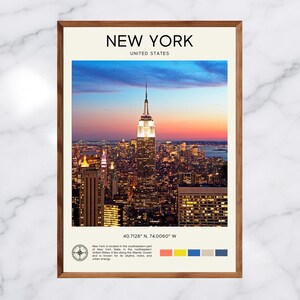 Foto real, impresión de viaje a Nueva York - Estados Unidos, impresión de Nueva York, póster de Nueva York, Nueva York, decoración del hogar de Nueva York, regalo de Nueva York