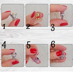 Disney Inspired Sterling Silver Charms – Fits Pandora | Cute Cartoon Character Beads