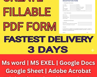 Cree un formulario PDF rellenable: convierta Word, Excel e imágenes en PDF editables