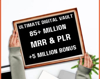 Pacote de produtos digitais com mais de 85 milhões de PLR MRR: revenda e-books, cursos e modelos