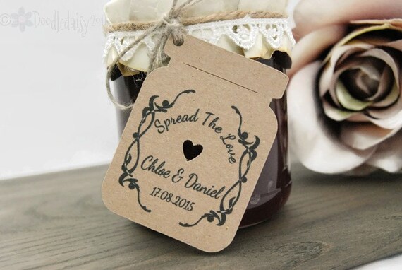 10 THICK KRAFT THANK YOU JAM JAR HEART TAGS LABELS HOMEMADE JAM GIFTS CHRISTMAS