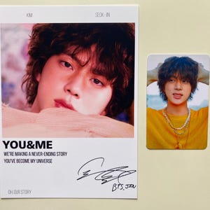 Carte photo BTS Jin - projet