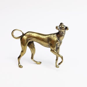 Vintage Brass Greyhound Figurine: Dog Lover Gift, Office Decor