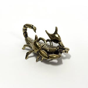 Vintage Brass Lobster Pen Holder: Nautical Desk Decor