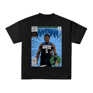 T-shirt Anthony Edwards - T-shirt de basket-ball - Vêtements de sport - T-shirt de bande dessinée - T-shirt de dessin animé