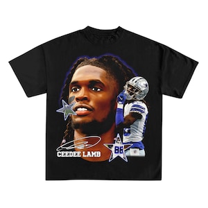 Ceedee lamb shirt, Cowboys fan tee, football shirt, big face sports tee, sports fan gift, football tee unisex