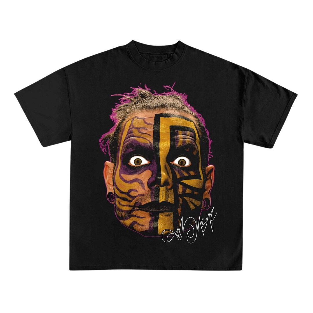 T-shirt Jeff Hardy One Sided Black - 100% Coton - Tailles S à 5XL - Neuf Avec étiquettes Gildan