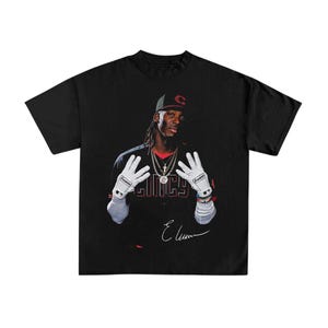 T-shirt Elly de la Cruz - T-shirt graphique sportif - Parfait pour les jours de match, les sorties décontractées, les cadeaux pour les fans de sport, les cadeaux pour les fans de baseball