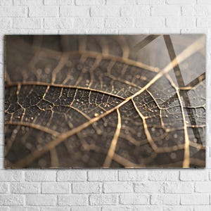 Leaf Tempered glass wall art Abstract Extra Large Glass wall art, Glass wall Decor, Leaf Abstract wall Decor , Modern Home, Glass Backsplash