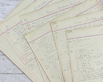 1910-20s Ledger Page Packs - Choose Amount!