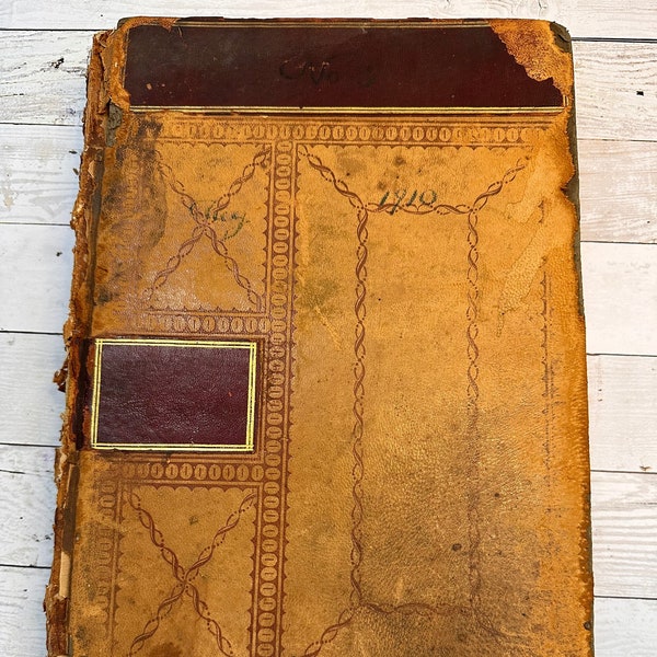 Early 1900s Ledger - 472 pages of beautiful patina! - antique, old, vintage