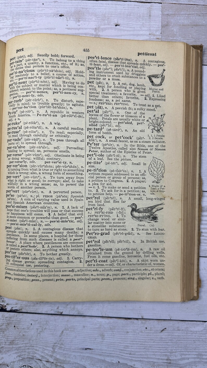 1941 A Dictionary for Boys and Girls Websters Elementary Dictionary Vintage Book Etsy