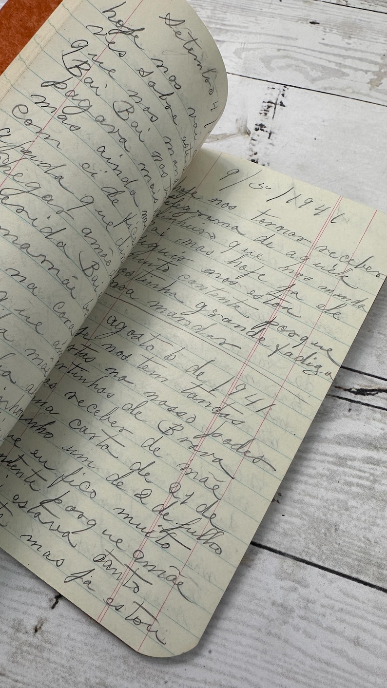 1940s PORTUGUESE Notebook Diary/journal - ONE Random Selection ...