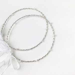 STEFANA Wedding Crowns - Orthodox Stefana - Bridal Crowns NATALIE silver - One Pair