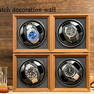 Gepersonaliseerde watchwinder, horloge opbergdoos cadeau voor horlogeliefhebber, vaderdagcadeau voor hem, cadeau voor papa, gepersonaliseerd cadeau voor hem