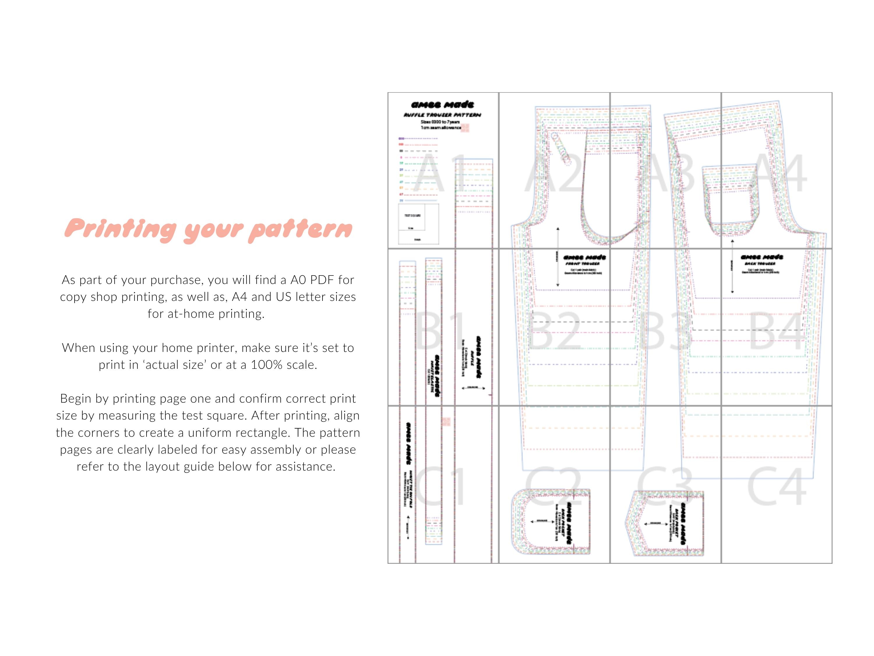 ミリーパンツ | PDF縫製パターン | ベビー＆キッズサイズ 0000-7